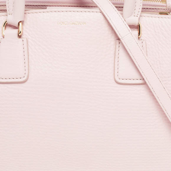 Dolce & Gabbana Pink Grained Leather Tote - Picture 6 of 9